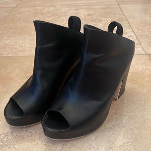 Balenciaga Leather Slingback Platform Sandals Size 41